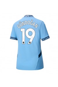 Fotbalové Dres Manchester City Ilkay Gundogan #19 Dámské Domácí Oblečení 2024-25 Krátký Rukáv